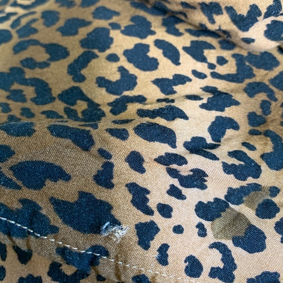 R&K VINTAGE Animal Print Leopard Ruffle Hem Dress - Picture 8 of 9